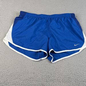 Nike  Running Shorts Women Medium Blue Dri Fit  Athletic Athleisure Training